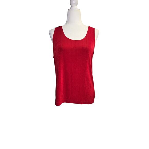 Chico's Travelers 2 piece Black cardigan Red Tank Size 2 - Picture 4 of 5